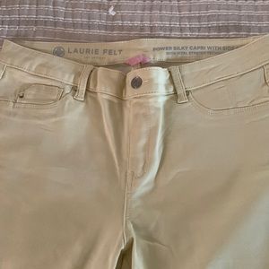 Laurie Felt capri pant in light yellow, never worn